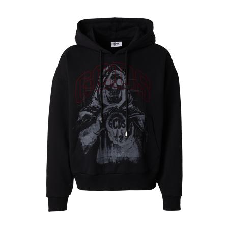 GCDS Sweatshirt grijs / donkerrood / zwart