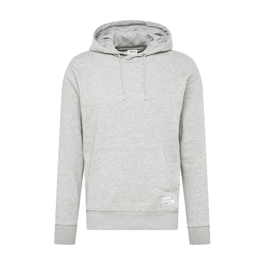 !Solid Trui Lenz grijs gemêleerd / wit Grijs