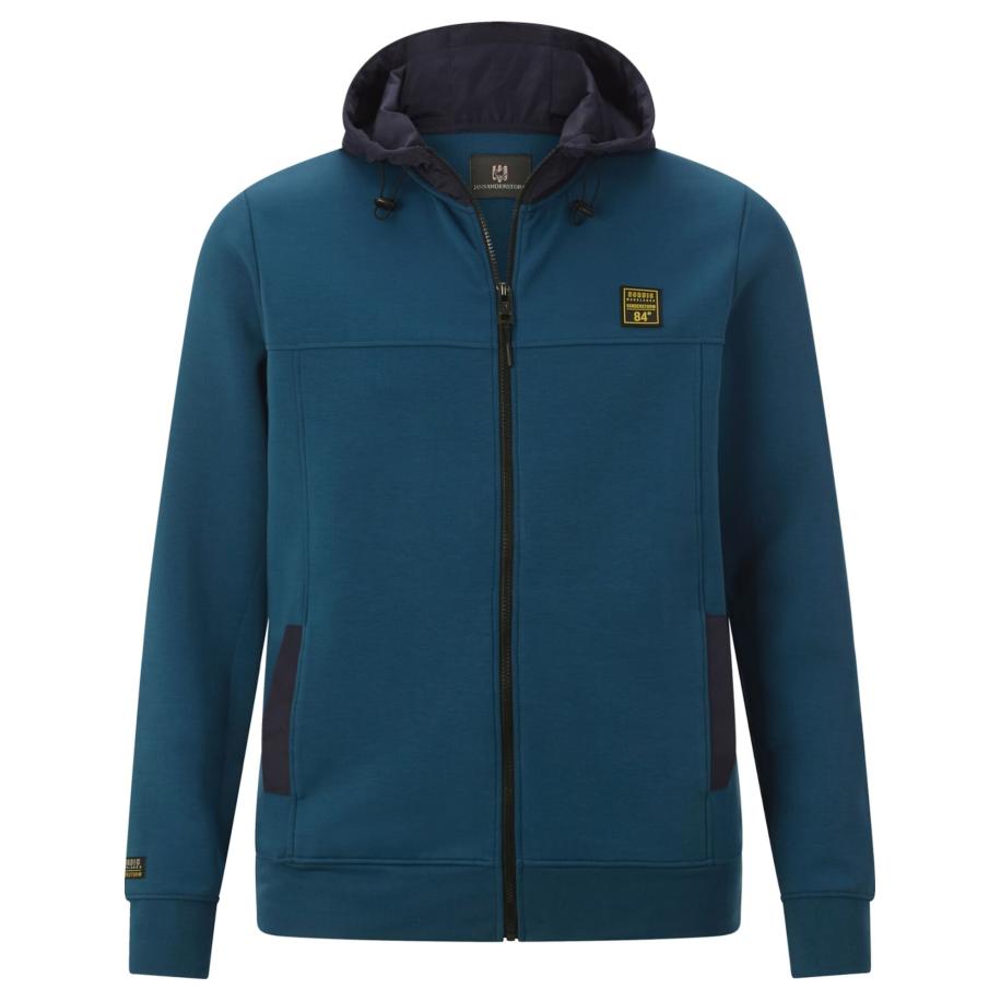 jan vanderstorm Jan Vanderstorm Sweatvest Halmar geel / petrol / zwart -