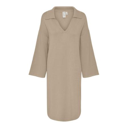 YAS YAS Gebreide jurk ABELIA beige
