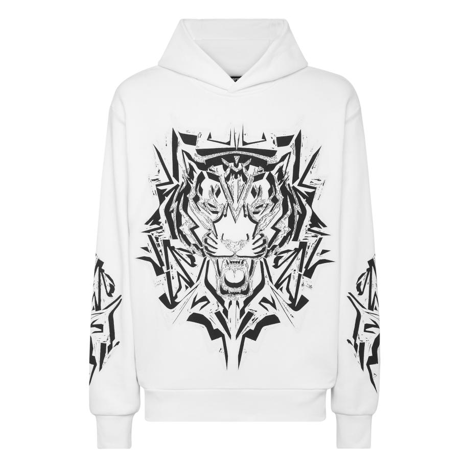 Plein Sport Plein Sport Sweatshirt Thunder Tiger zwart / wit -