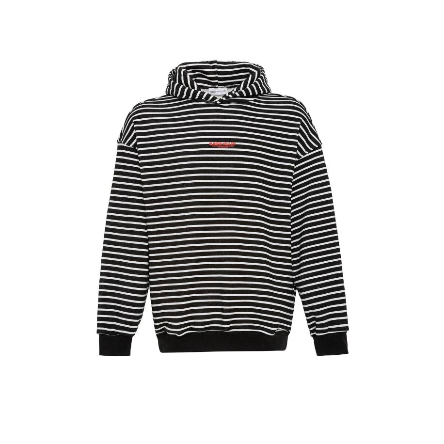 VAMOS CLO VAMOS CLO Sweatshirt bloedrood / zwart / wit -