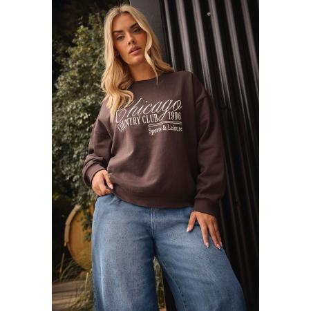 Yours Bruin 'Chicago' Slogan Sweatshirt Size 62-64