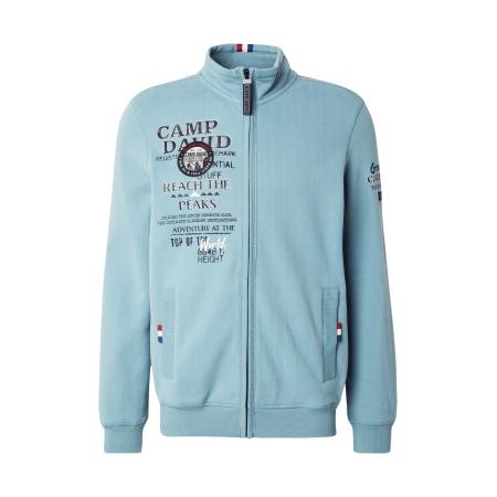 Camp David CAMP DAVID Sweatvest lichtblauw / donkerblauw / bloedrood / wit