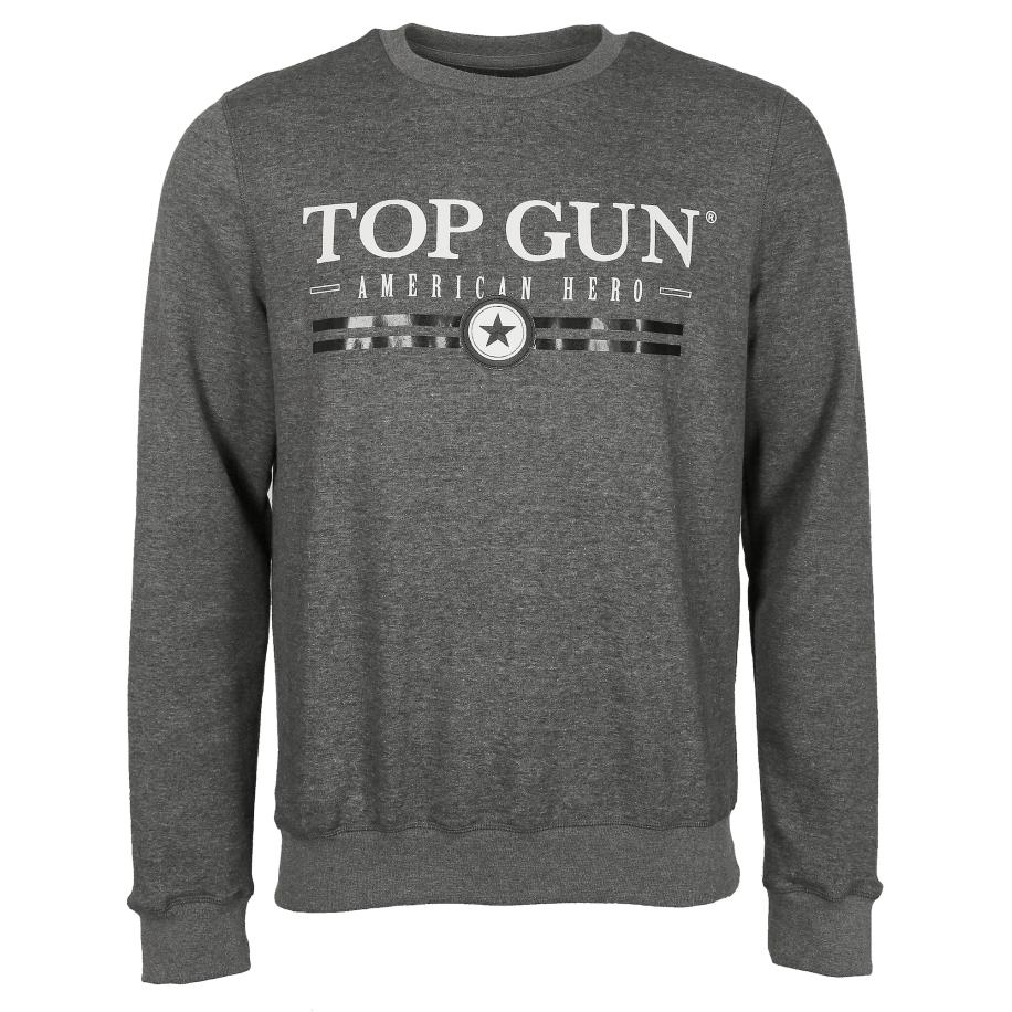 Top gun TOP GUN Sweatshirt grijs gemêleerd -