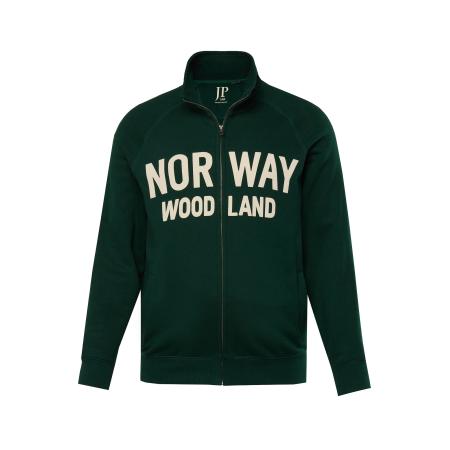 JP1880 JP1880 Sweatvest donkergroen / natuurwit