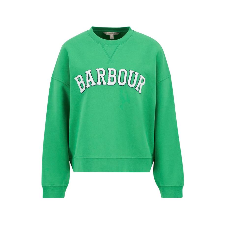 Barbour Barbour Sweatshirt Silverdale lichtgroen / wit -