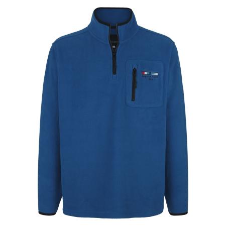 BABISTA Half-Zip Sweater blauw, Effen