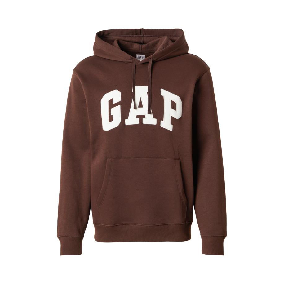 GAP GAP Sweatshirt HERITAGE chocoladebruin / wit -