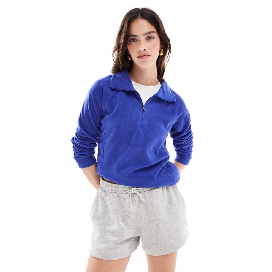 Columbia Glacial IV Micro fleece met halve rits in clematis blauw Blauw
