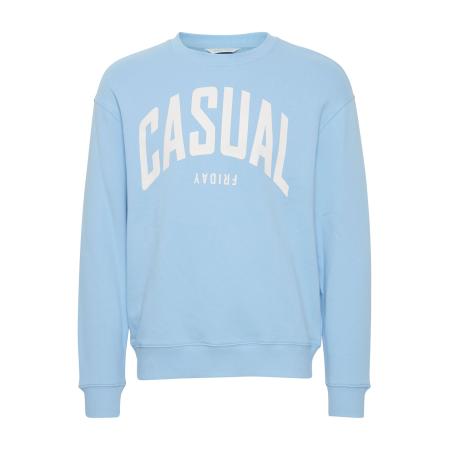 Casual Friday Casual Friday Sweatshirt Sage lichtblauw / wit