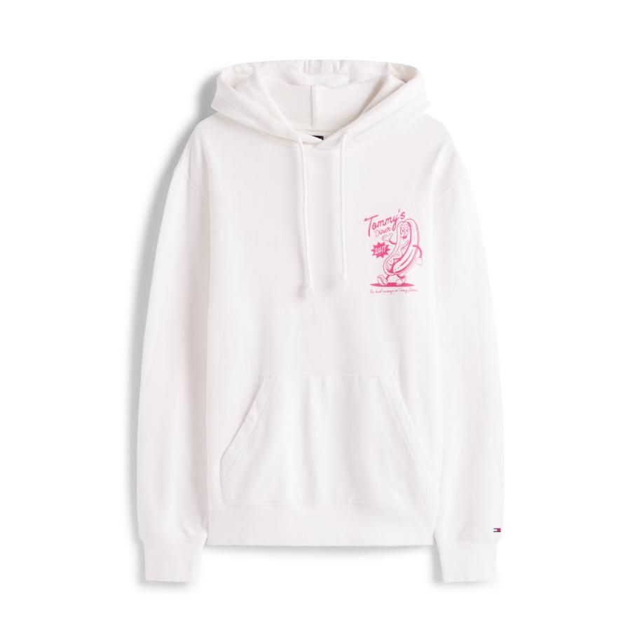 Tommy Jeans Tommy Jeans Sweatshirt NOVELTY FAIR rosa / wit -