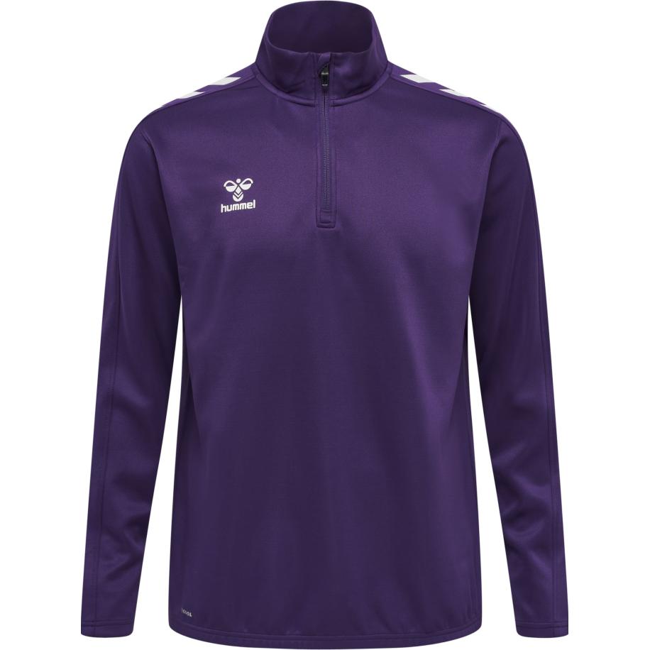 Hummel Sportsweatshirt aubergine / wit Paars