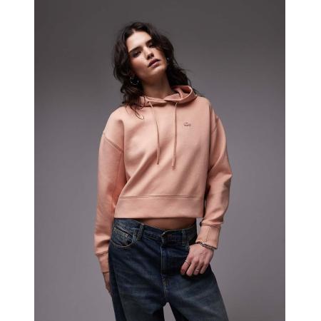 Lacoste Oversized hoodie in lichtroze