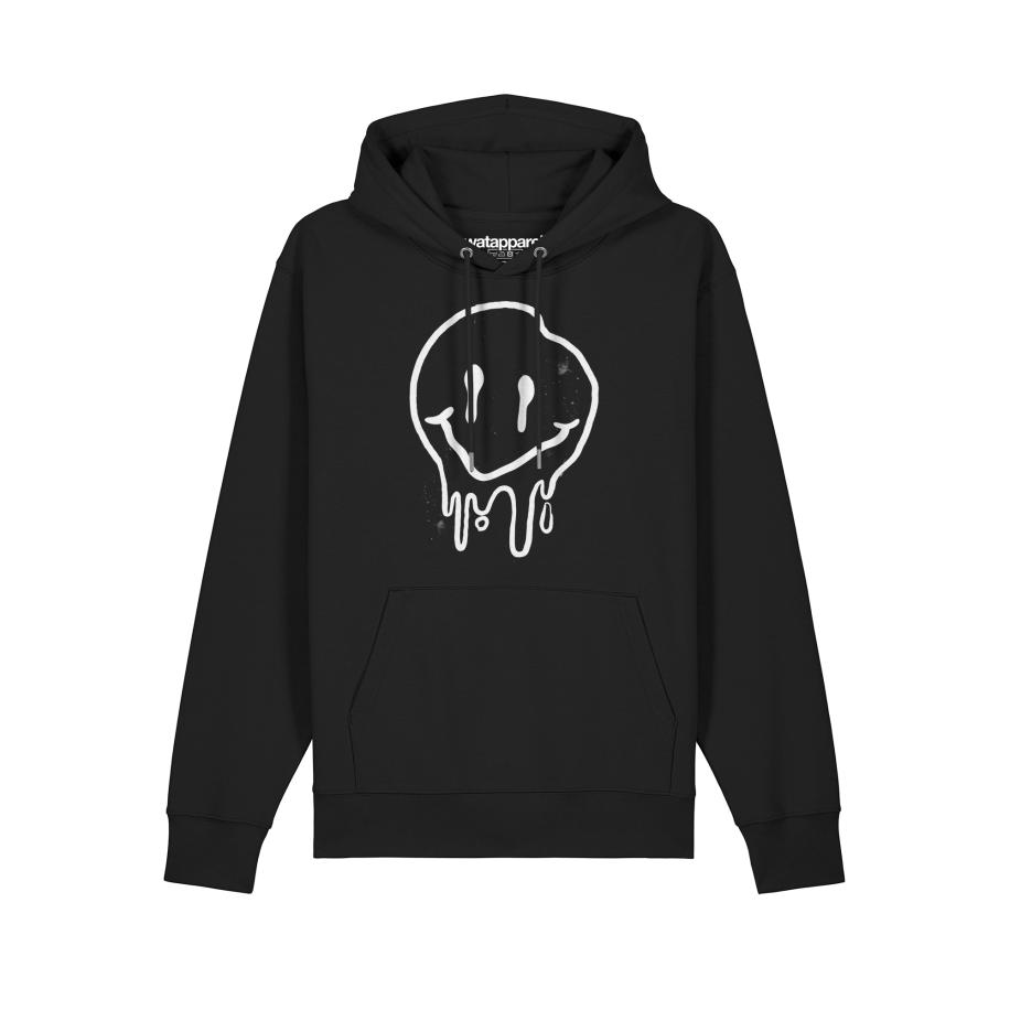 Watapparel Watapparel Sweatshirt Smiley zwart / wit -