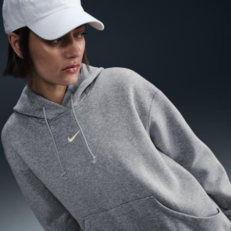 Nike Phoenix Fleece Oversized hoodie voor dames - Grijs