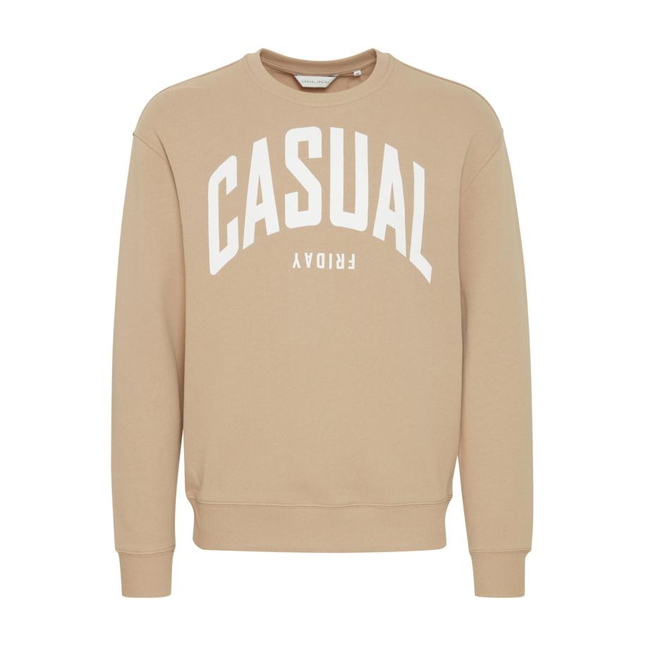 Casual Friday Casual Friday Sweatshirt Sage wit / natuurwit -