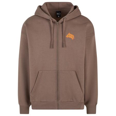 K1X Sweatvest bruin / oranje