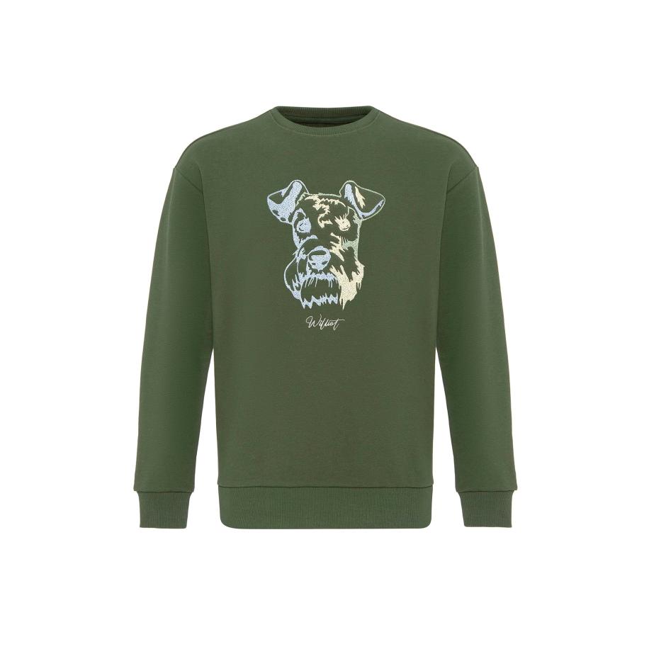 Williot Williot Sweatshirt blauw / geel / donkergroen -