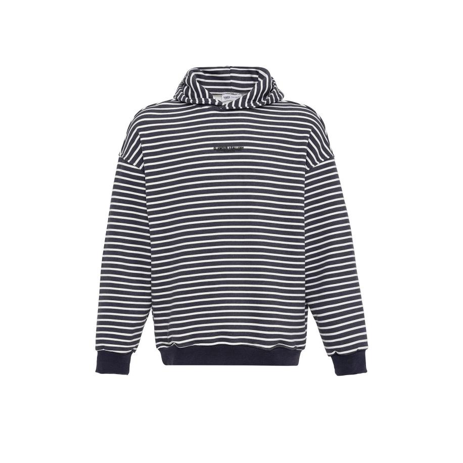 VAMOS CLO VAMOS CLO Sweatshirt lichtgrijs / zwart -