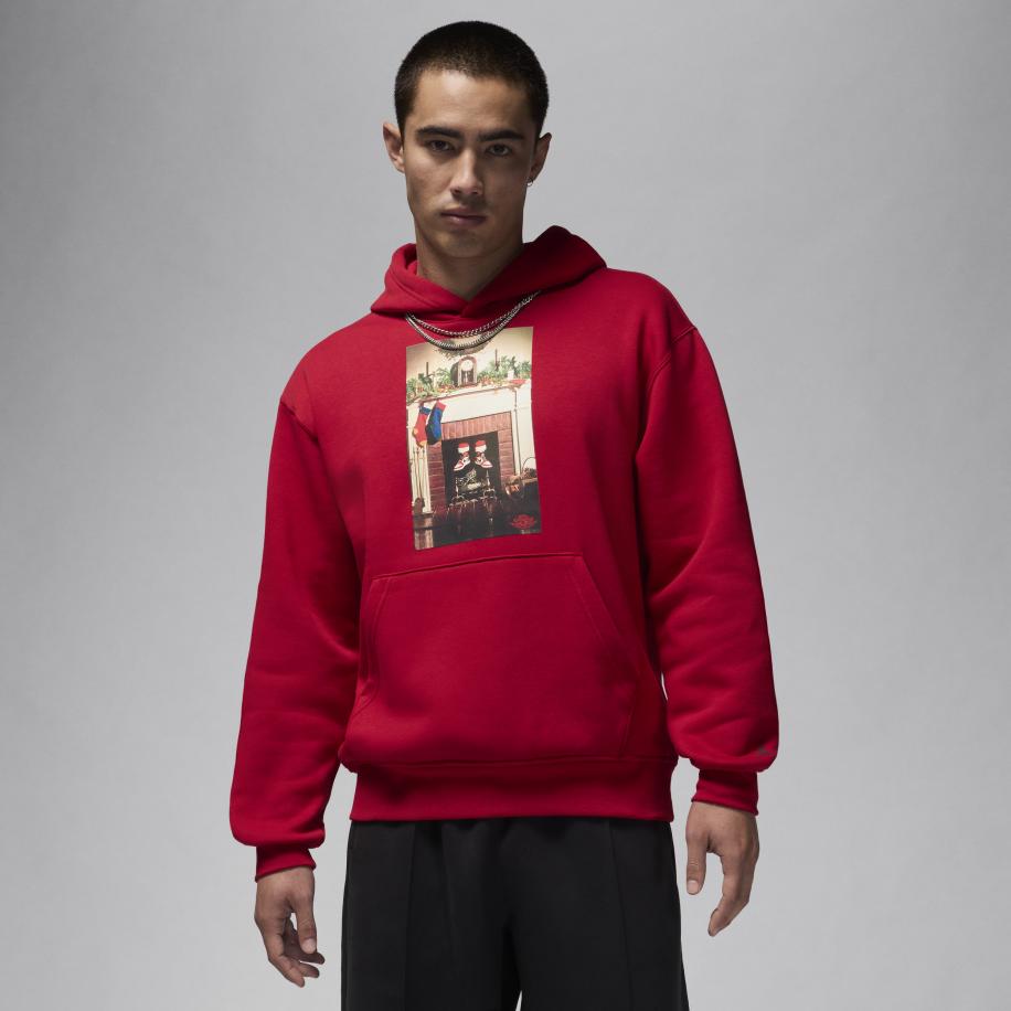 Jordan Jumpman 'Chimney' Fleecehoodie voor heren - Rood Rood