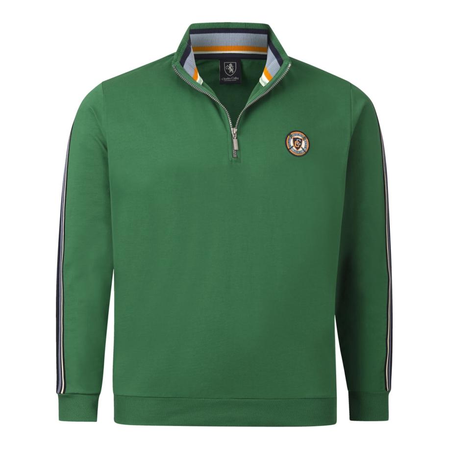 Charles Colby Charles Colby Sweatshirt Earl Tiarnan donkergroen -