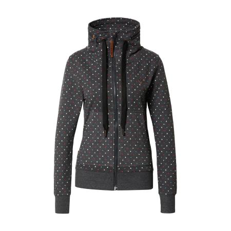 Alife And Kickin Alife and Kickin Sweatvest VivianAK crème / lichtblauw / donkergrijs / vuurrood / wit