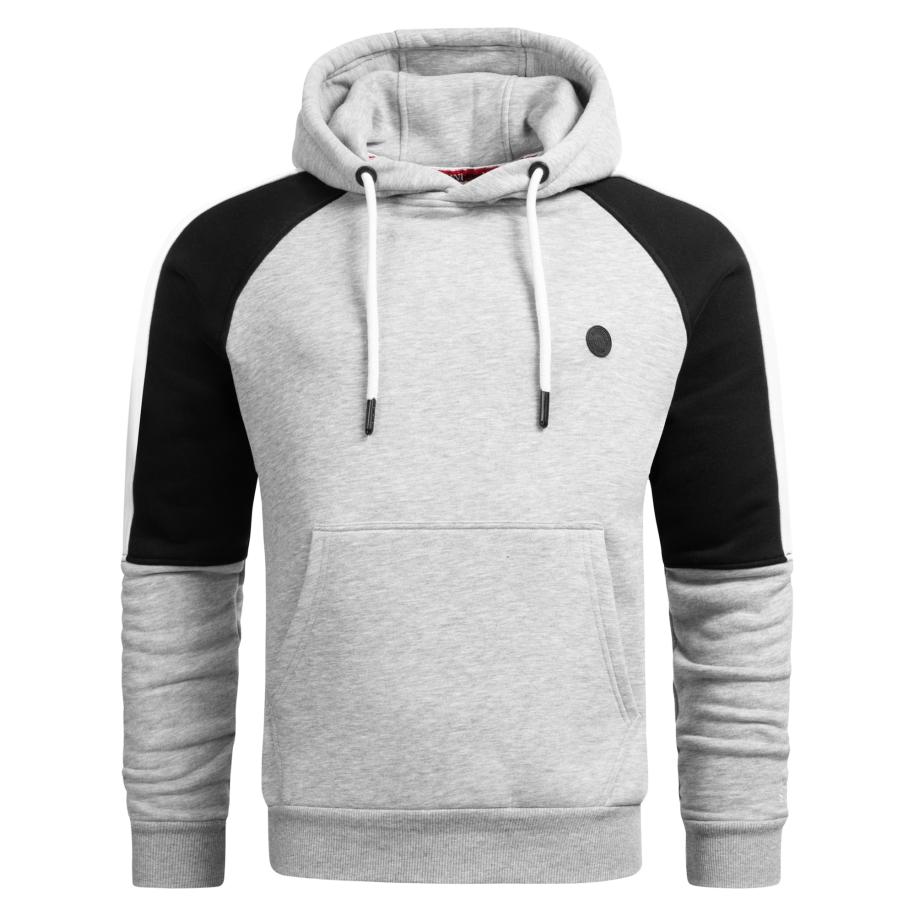 Alessandro Salvarini Alessandro Salvarini Sweatshirt Felippe grijs gemêleerd / zwart / wit -