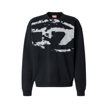 Diesel DIESEL Sweatshirt BOXT-N5 lichtgrijs / zwart