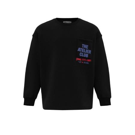 VAMOS CLO VAMOS CLO Sweatshirt saffier / rood / zwart