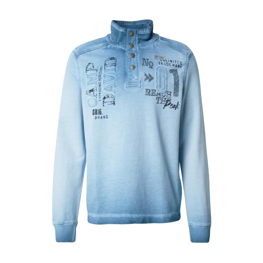 Camp David CAMP DAVID Sweatshirt lichtblauw / zwart -