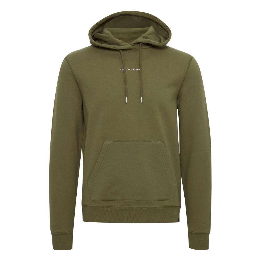 Casual Friday Casual Friday Sweatshirt Sinius olijfgroen / wit -