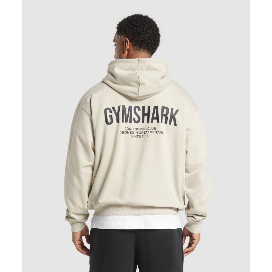 Gymshark Conditioning Club Hoodie Pebble Grey Grijs