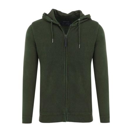 Marvelis Casual Hooded sweatshirt olijf, Effen