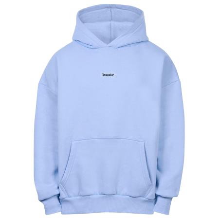 Dropsize Sweatshirt lichtblauw / zwart