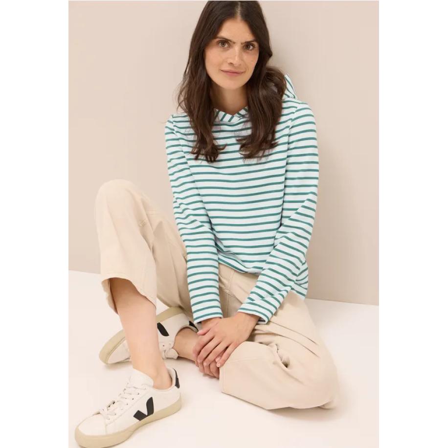 CECIL Gestreept sweatshirt Groen