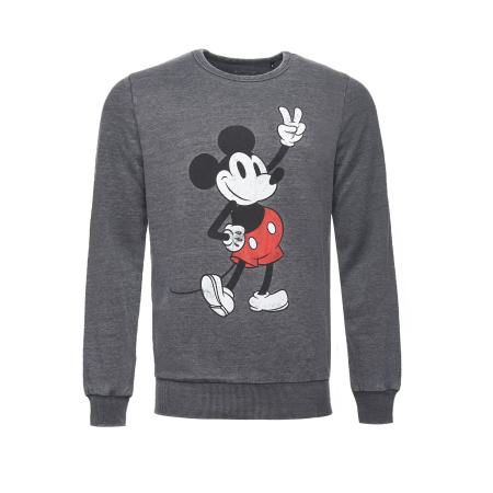 Recovered Recovered Sweatshirt Disney Mickey Peace Pose grijs