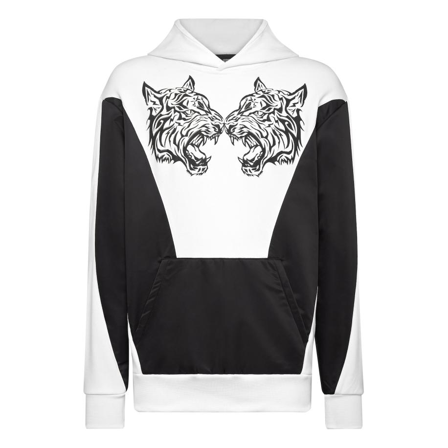 Plein Sport Plein Sport Sweatshirt Tiger zwart / wit -