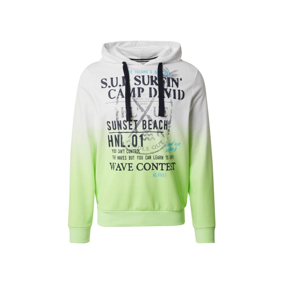 Camp David CAMP DAVID Sweatshirt neongroen / zwart / wit -