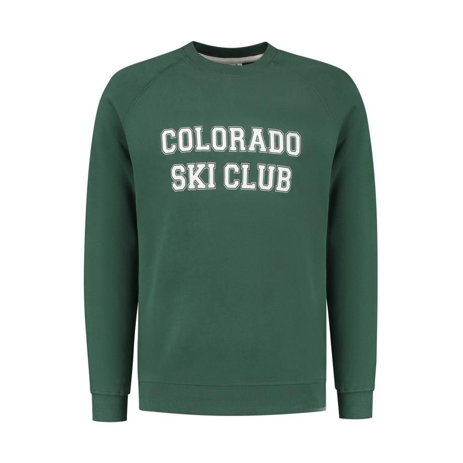 Shiwi Shiwi Sweatshirt Colorado donkergroen / wit -