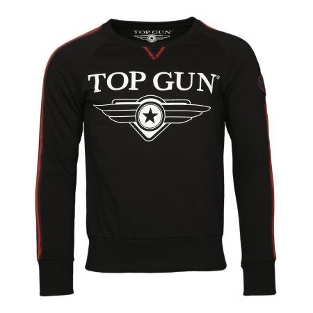 TOP GUN Sweatshirt Streak rood / zwart / wit