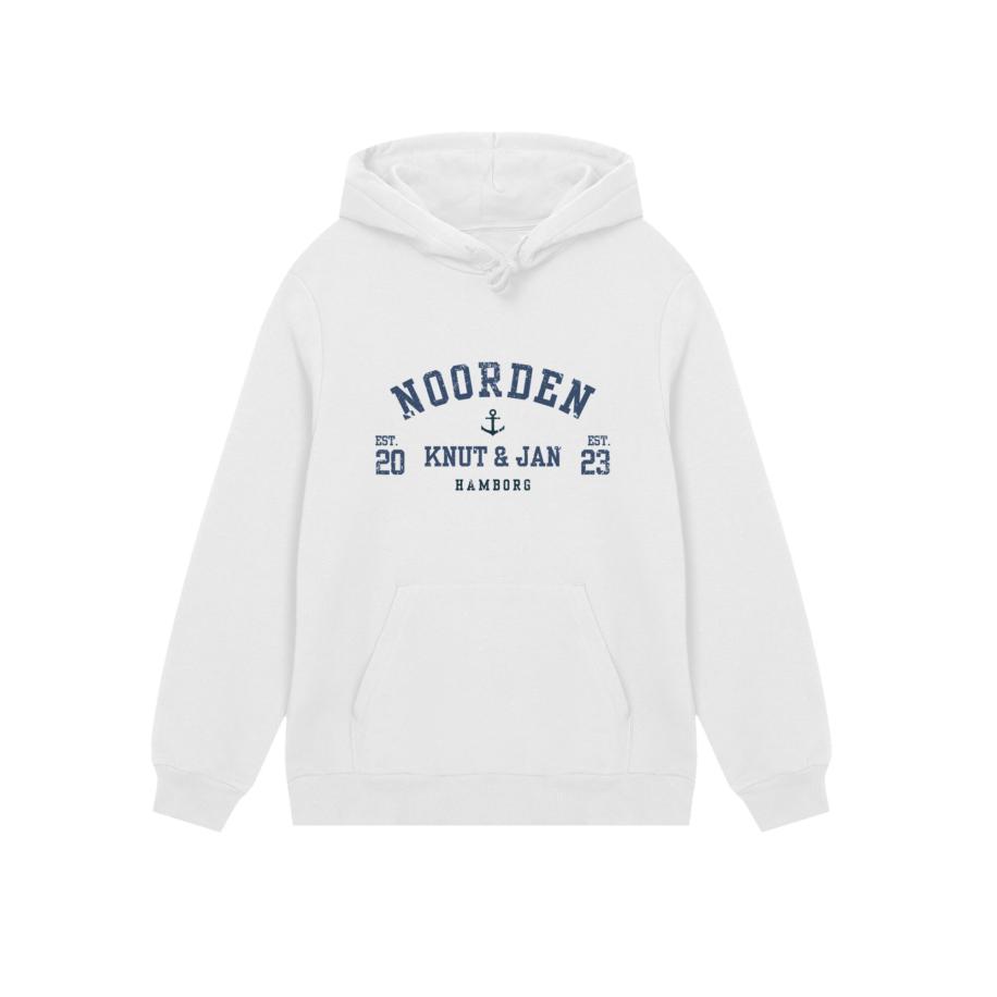 F4NT4STIC F4NT4STIC Sweatshirt Knut & Jan Hamburg Noorden Collegiate Blau blauw / wit -