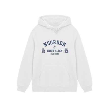 F4NT4STIC F4NT4STIC Sweatshirt Knut & Jan Hamburg Noorden Collegiate Blau blauw / wit