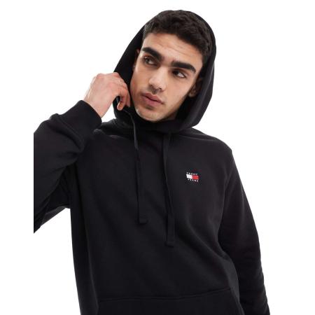 Tommy Jeans - Hoodie met logobadge in zwart