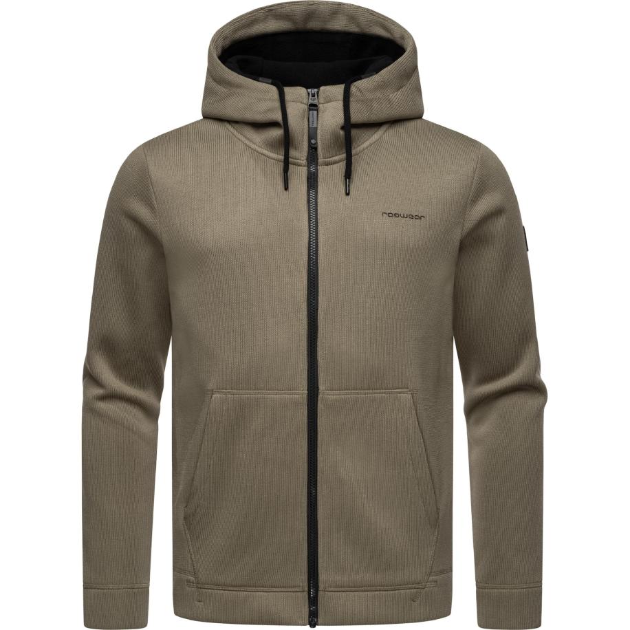 Ragwear Ragwear Sweatvest Fabian bruin gemêleerd / zwart -