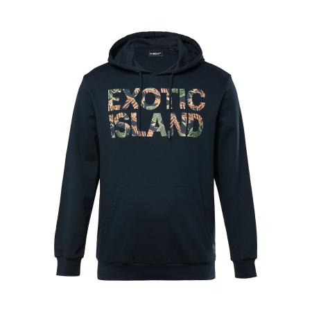 men plus Men Plus Sweatshirt navy / groen / oranje