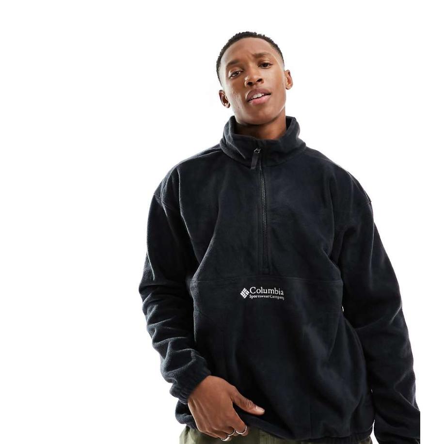Columbia Bent Bough Fleece met 1/2 rits in zwart Zwart