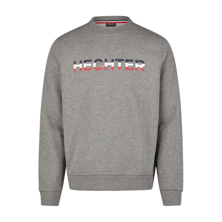 HECHTER PARIS HECHTER PARIS Sweatshirt navy / donkergrijs / bloedrood / wit -