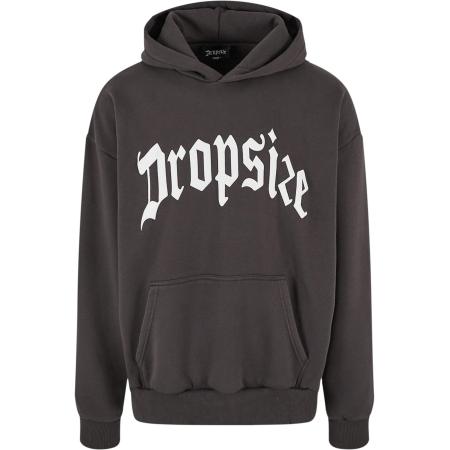 Dropsize Sweatshirt donkerbruin / wit