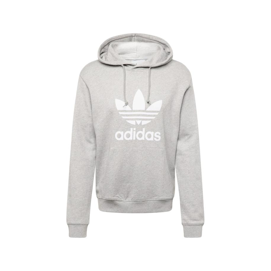 Adidas ADIDAS ORIGINALS Sweatshirt Adicolor Classics Trefoil grijs gemêleerd / wit -
